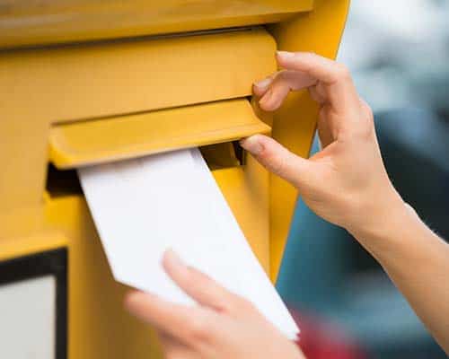 Mailing a letter