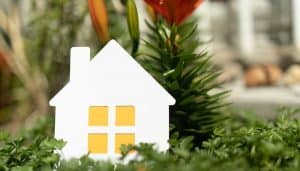 Small house shaped decorative ornament